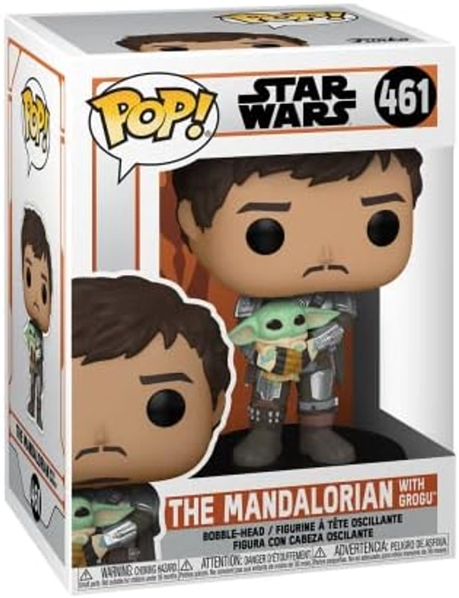 Funko 54525 POP Star Wars: Mandalorian- Mando Holding Child : Amazon.fr: Jeux et Jouets