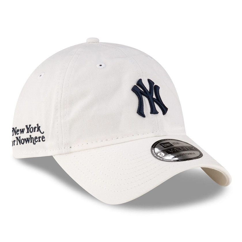 Men's New York Yankees New Era Cream New York Or Nowhere 9TWENTY Adjustable Hat