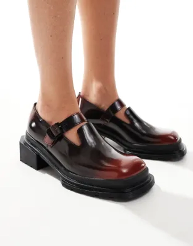 Dr. Martens - Maybole - Babies en cuir - Bordeaux