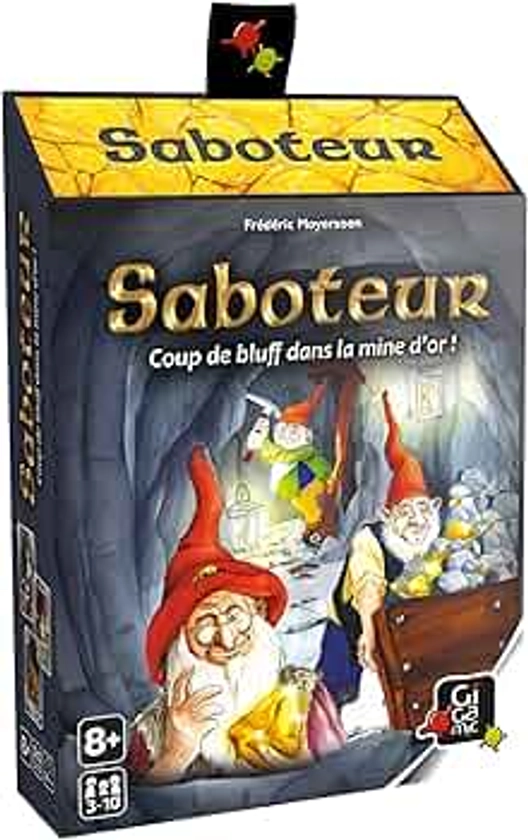 GIGAMIC - AMSABO - Jeu de Carte - 8 ans to 99 ans- Saboteur Noir