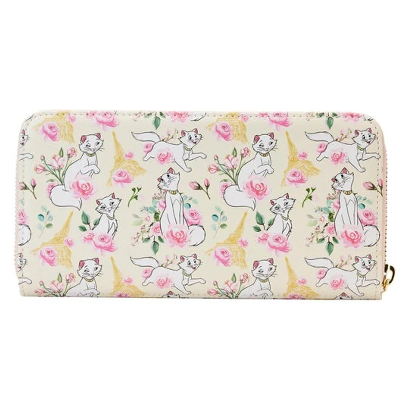 Disney - Portefeuille Aristochats Duchess in Paris Floral AOP - Loungefly imports US en Précommande - Chez Clochette Boutique