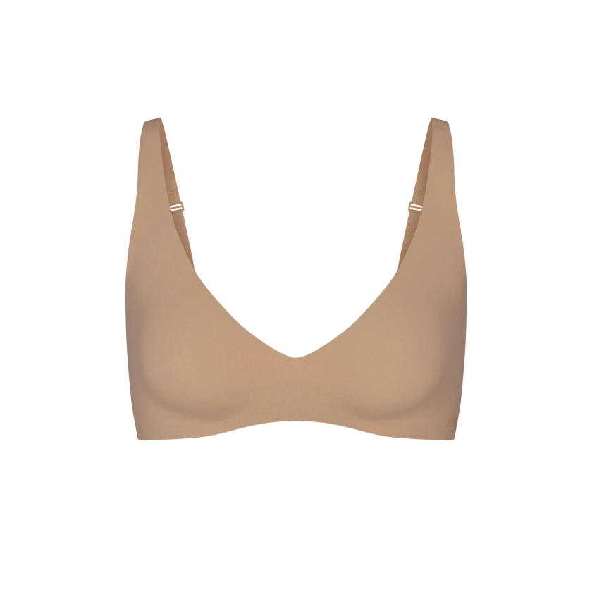 NAKED PLUNGE BRALETTE | CLAY