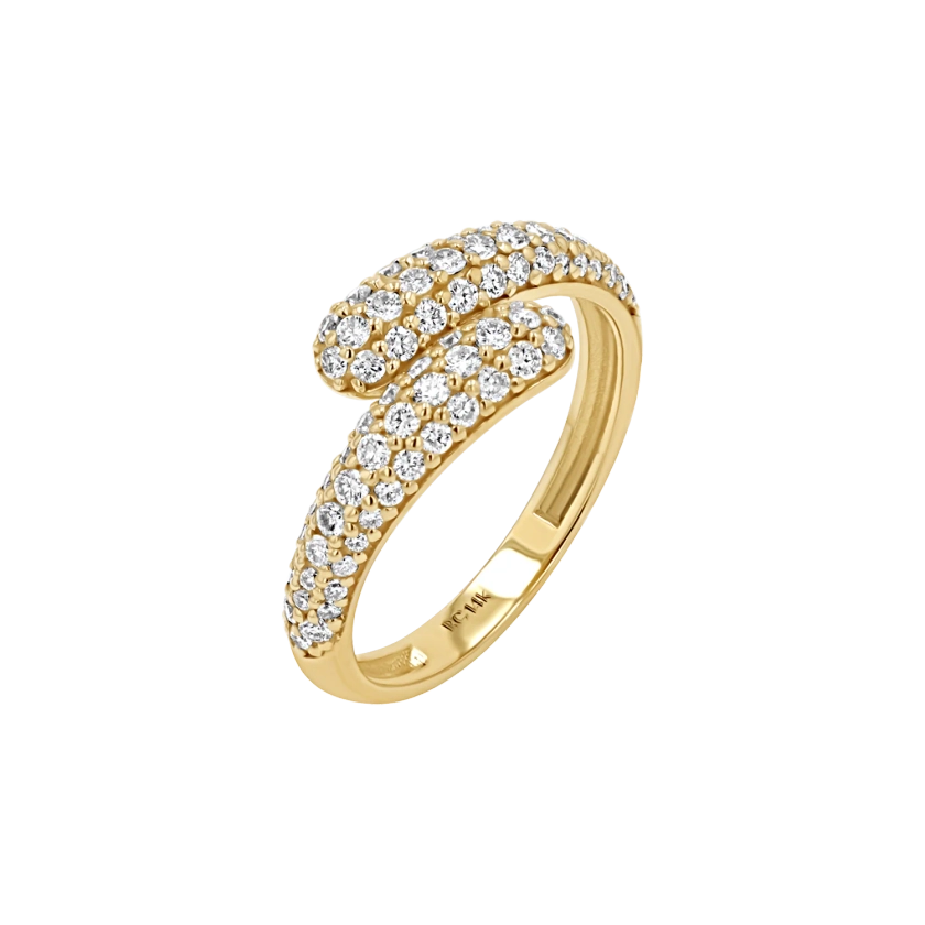 14K Gold Double Diamond Rendezvous Ring