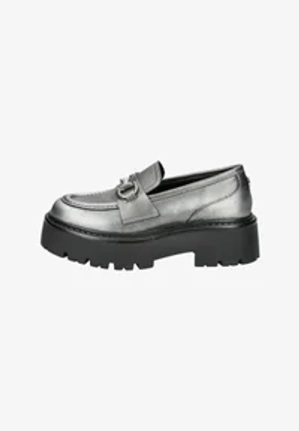 Steve Madden Mocassins - pewter action leather/argenté - ZALANDO.FR