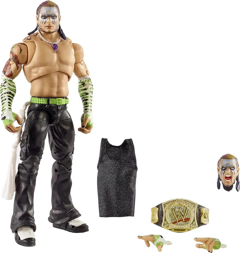 WWE HCH14 Jeff Hardy Ultimate Edition Fan TakeOver Action Figure, Multicolor, 18.0 cm*5.0 cm*7.0 cm Amazon Exclusive