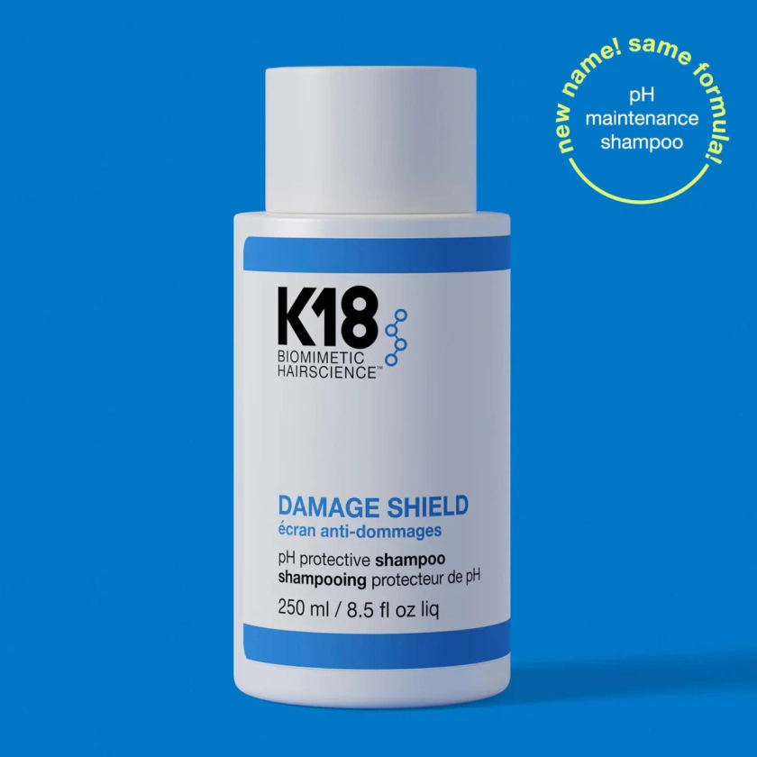 K18 DAMAGE SHIELD pH protective shampoo