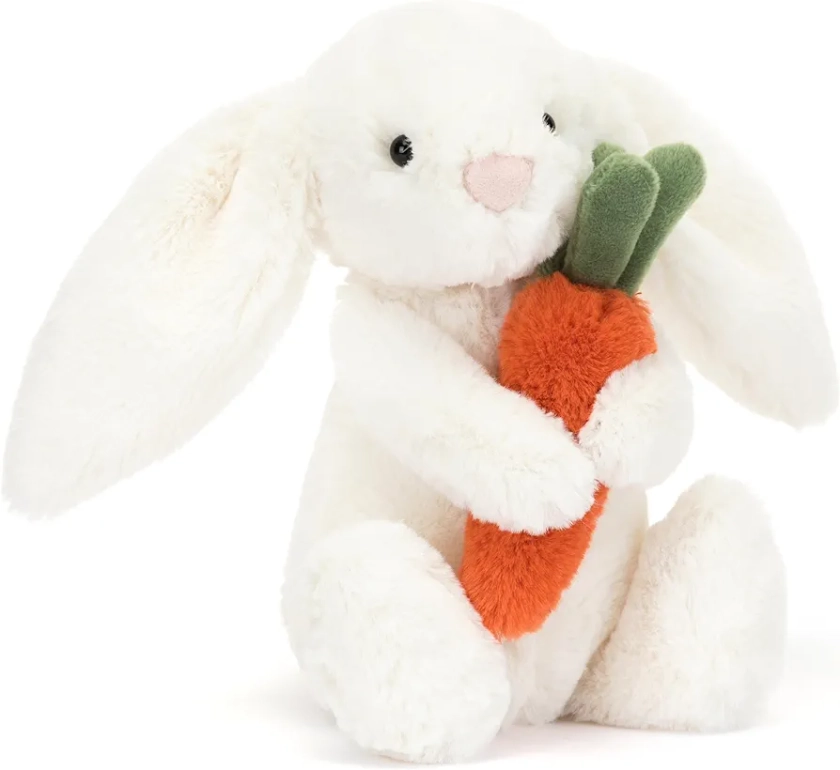 Jellycat Bashful Carrot Bunny Stuffed Animal Plush Toy, Little