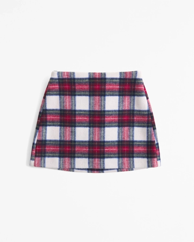 Women's The A&F Scarlett Wool-Blend Mini Skort | Women's Bottoms | Abercrombie.com