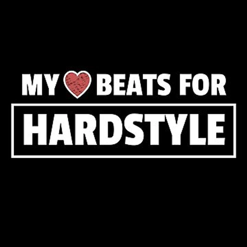 Sticker for Sale avec l'œuvre « Marchandises Hardstyle Mon cœur bat pour Hardstyle » de l'artiste Team150Designz