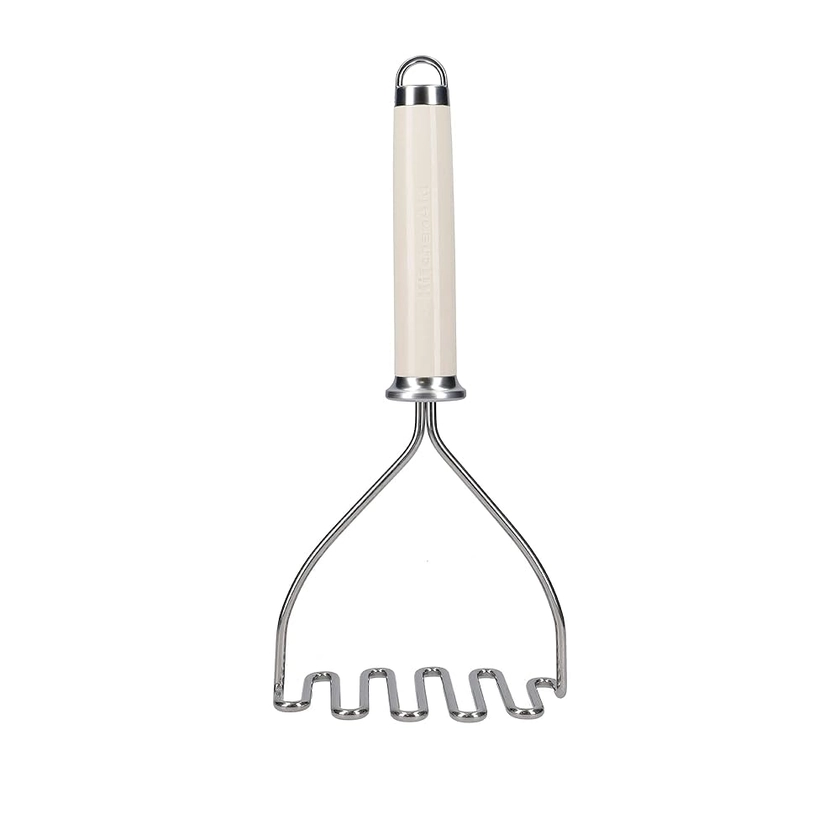 Amazon.com: KitchenAid Potato Masher, Strong Stainless Kitchen Utensil, Durable and Easy to Clean, Almond Cream : CDs e vinil