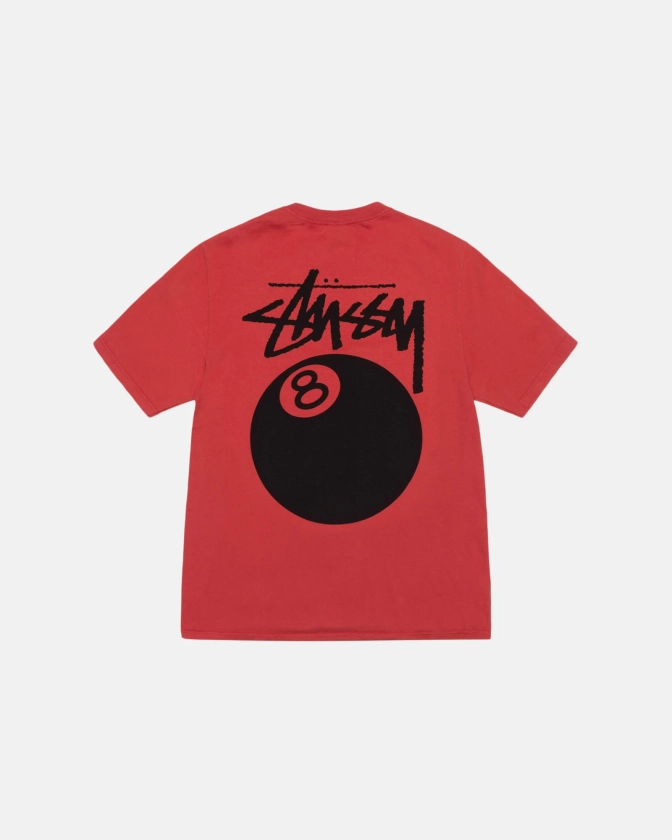 8 Ball Tee Pigment Dyed in guava – Stüssy UK