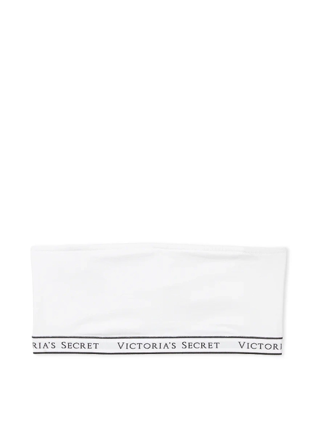 Buy Logo Cotton Wireless Bandeau Bralette - Order Bralettes online 1124571000 - Victoria's Secret US