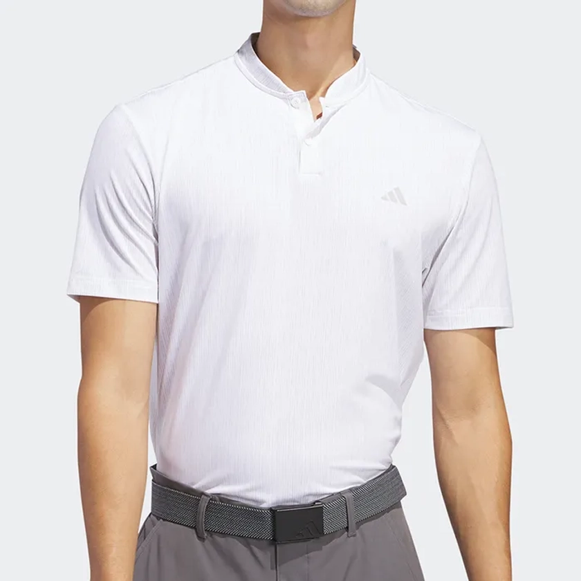 adidas Golf Shirt - Printed Sport Collar Polo - White SS24