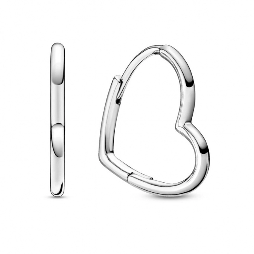 Asymmetrical Heart Hoop Earrings 298307C00