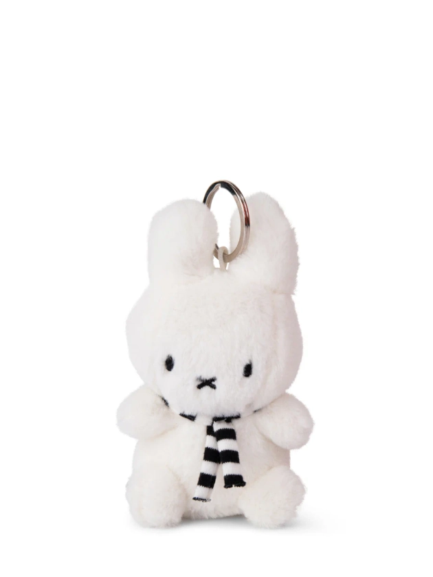 MIFFY & FRIENDS Miffy sitting keychain with scarf (10cm)