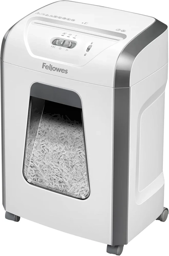 Fellowes Paper Shredder for Home Office Use - 12 Sheet Cross Cut Paper Shredder for Deskside Use - FS-12C Home Shredder with 19L Pull-out Bin - 20 Minute Run-Time - High Security P4 - Amazon Exclusive