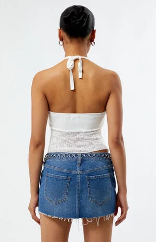 LA Hearts Estelle Knit Halter Top | PacSun