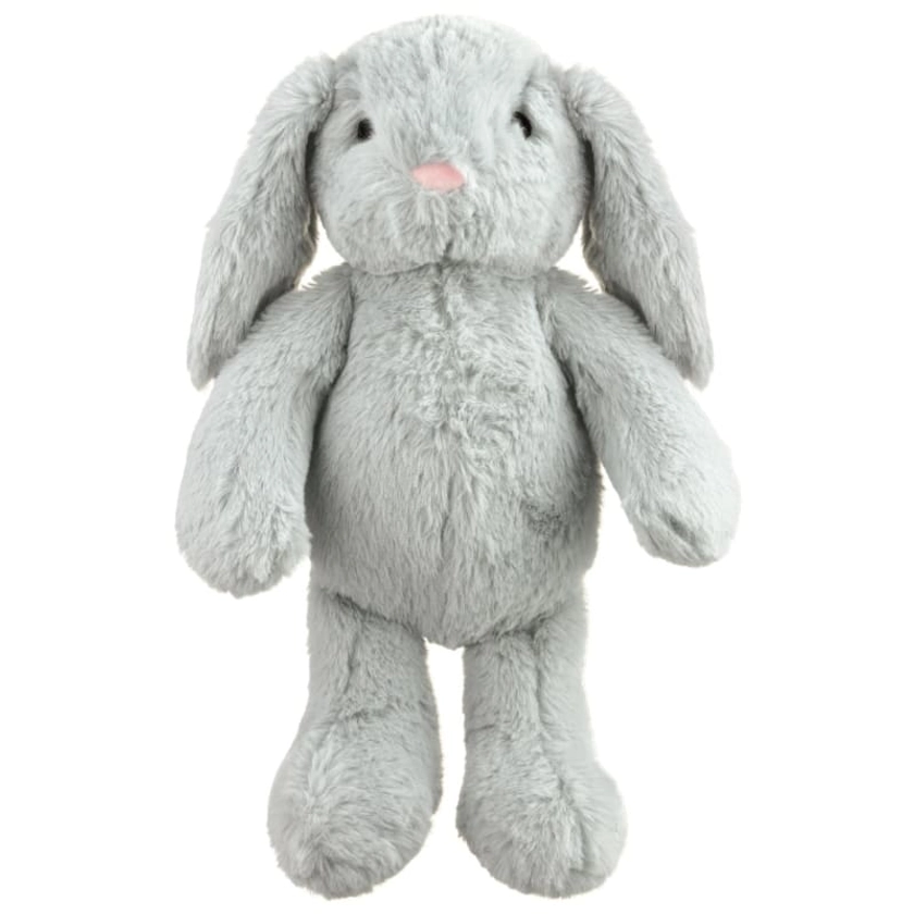 Easter Cuddle Bunny Dog Toy - Grey