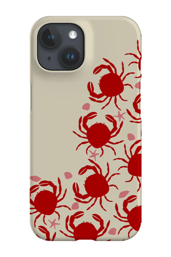 Crabs Marching Phone Case (Off White)