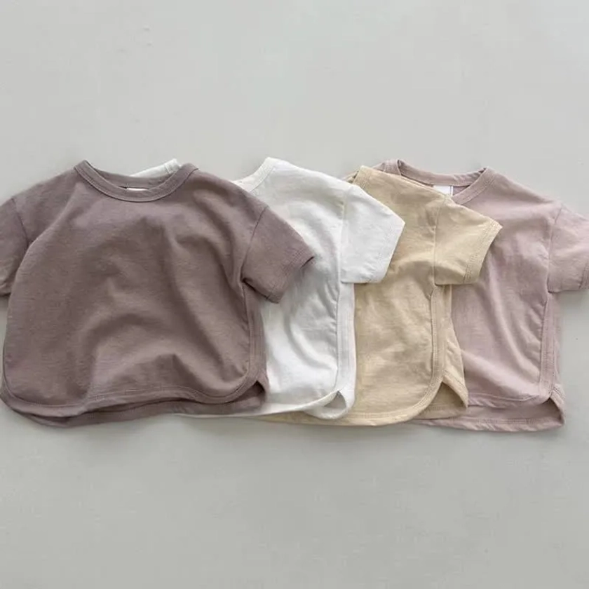Baby Comfort Solid Color Simple T-shirt