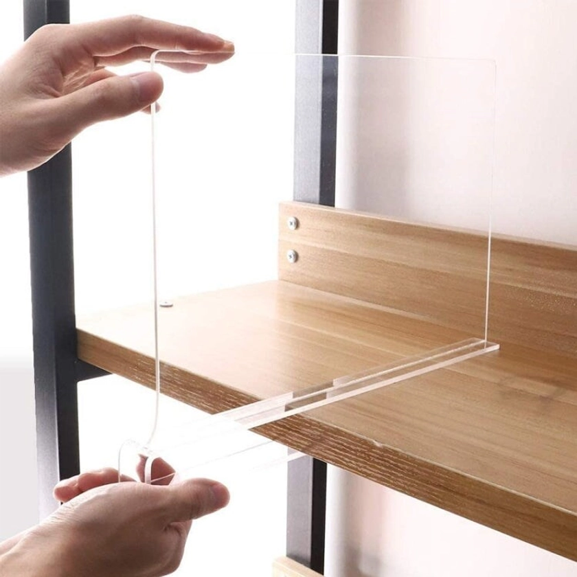 Bedroom Wardrobe Transparent Partition Desktop Book Sorting Splint | CDON