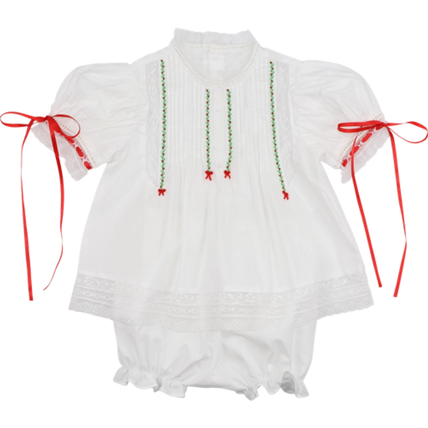 Holiday Embroidered Heirloom Diaper Set