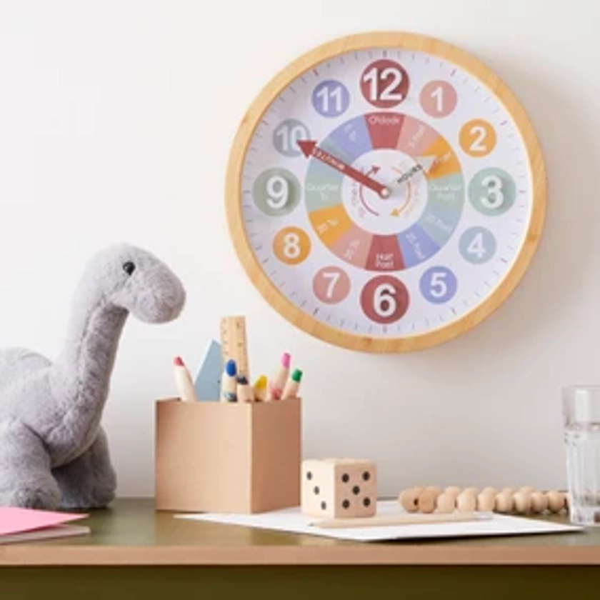 Kids Tell the Time Wall Clock