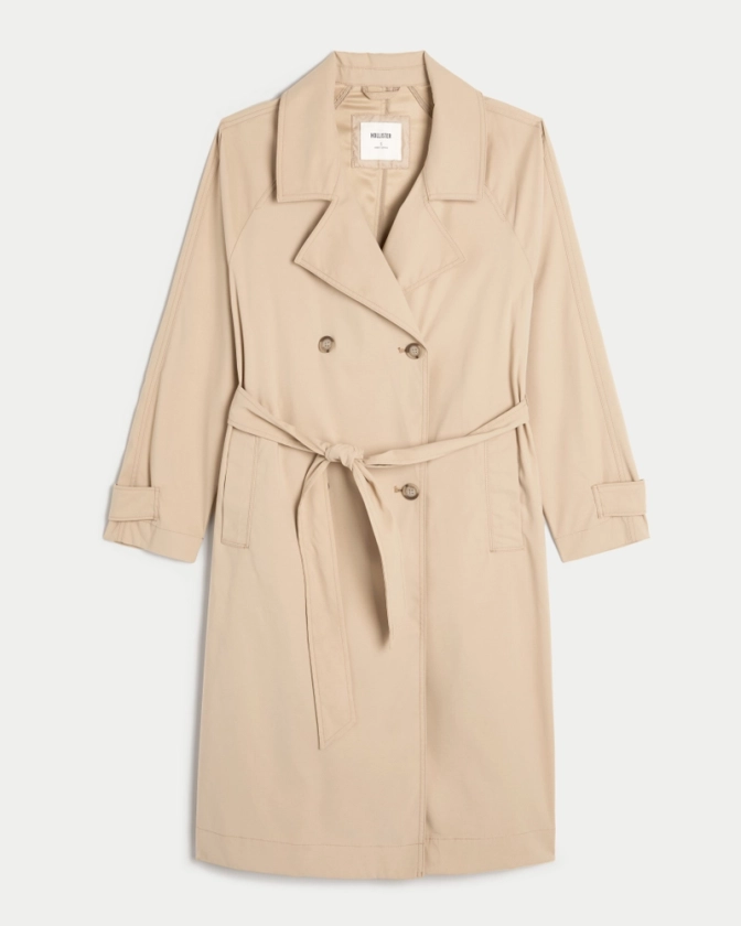 Women's Lightweight Trench Coat | Women's Jackets & Coats | HollisterCo.com