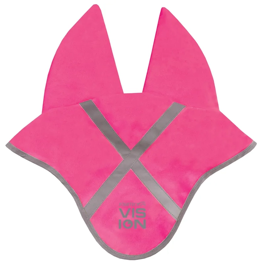 Equetech Vision Hi-Vis Acoustic Soundless Ears - Pink