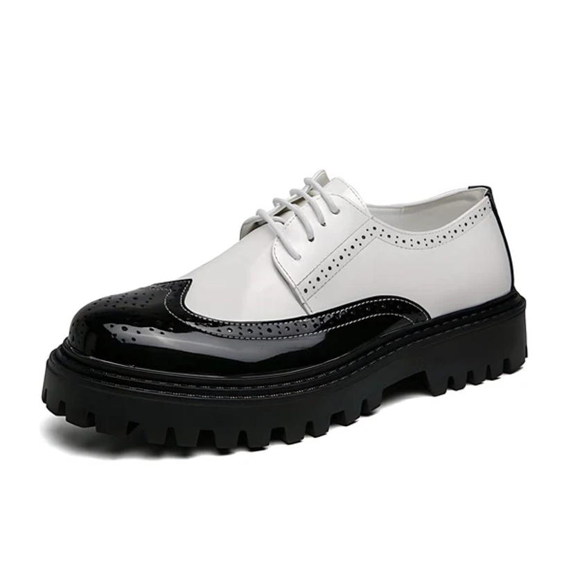 The Geoffrey Patent Leather Oxford Dress Shoes - Multiple Colors