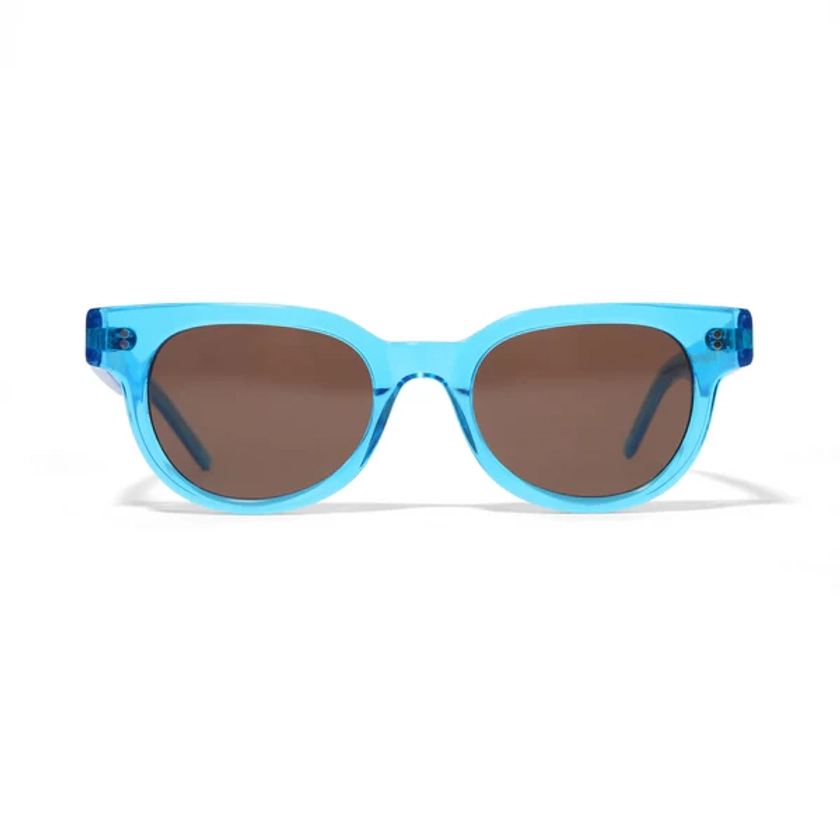 Conquistador Sunglasses, Translucent Blue
