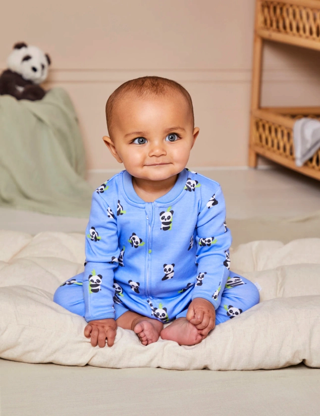 Pure Cotton Panda Sleepsuit (0-12 Mths) | JoJo Maman Bébé | M&S