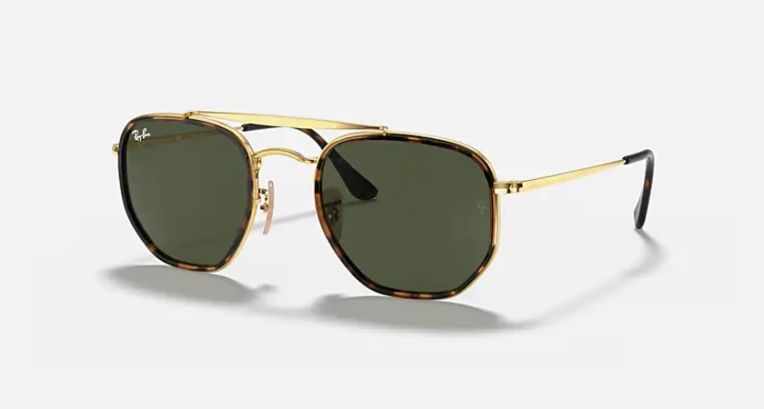 Ray-Ban Sunglasses Unisex Marshal II - Gold Frame Green Lenses 52-23