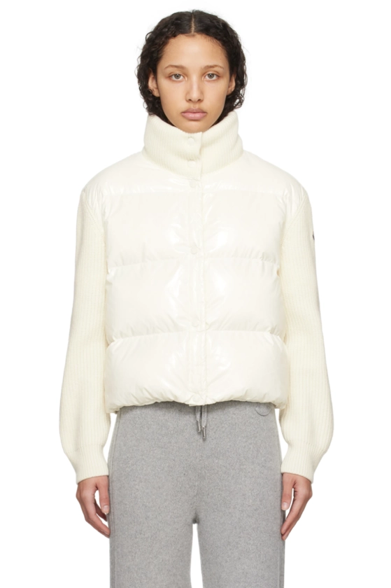 Off-White Paneled Down Jacket