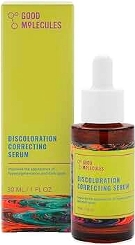 Good Molecules Discoloration Correcting Serum - Tranexamic Acid Ester Salt and Niacinamide for Dark Spots, Sun Damage, and Age Spots - Skincare Face