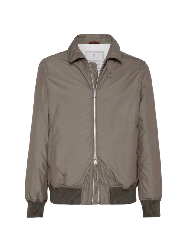 Brunello Cucinelli Techno Poplin Bomber Jacket with Thermore® Padding | Saks Fifth Avenue