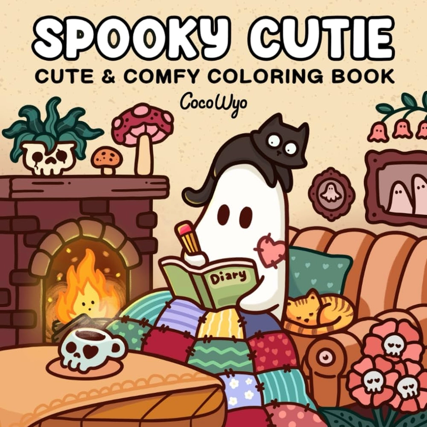 Spooky Cutie: Coloring Book for Adults and Teens Featuring Adorable Creepy Creatures in Cozy Hygge Moments for Relaxation : Wyo, Coco: Amazon.fr: Livres