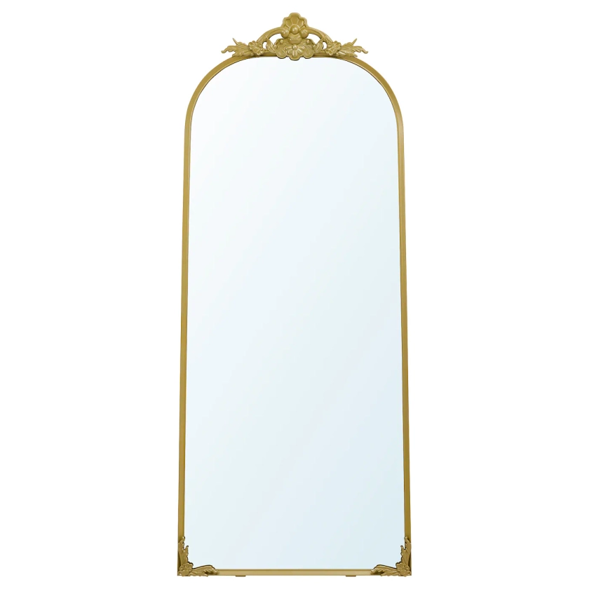 RÅMEBO mirror, gold-colour, 75x168 cm - IKEA