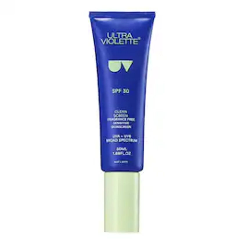 ULTRA VIOLETTEClean Screen SPF30 - Crème solaire pour peaux sensibles 7 avis