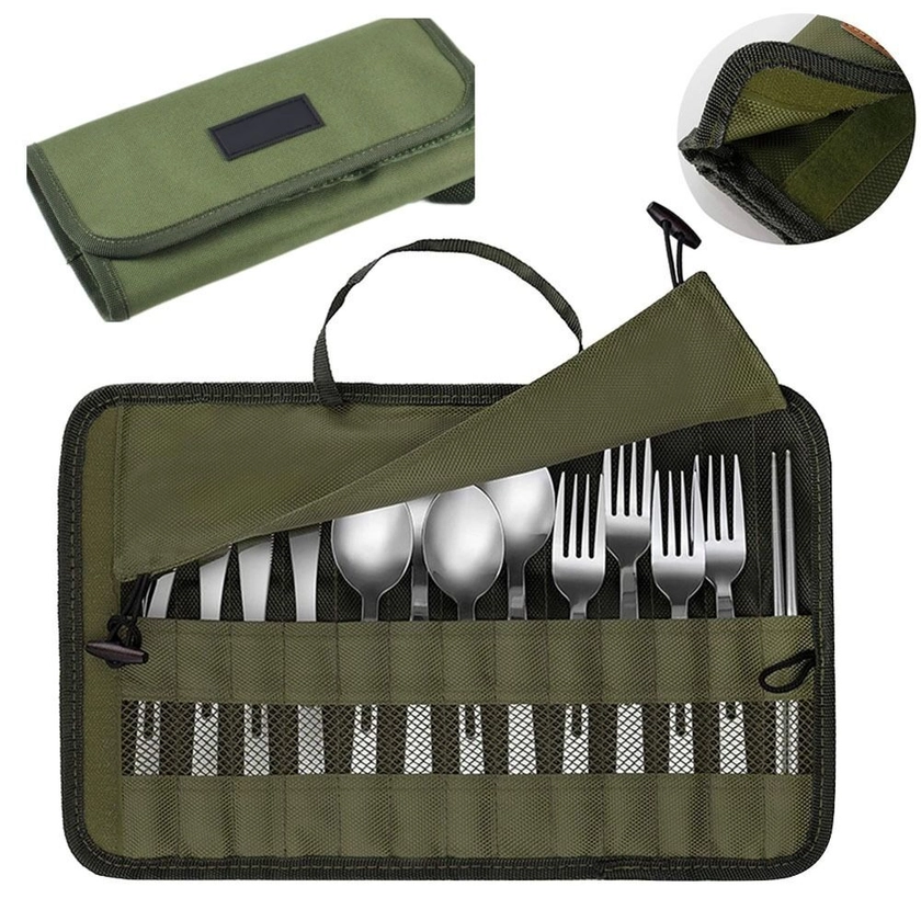 Picnic Cutlery Set Camping Cutlery Organizer not Includes Forks Spoons Chopstick