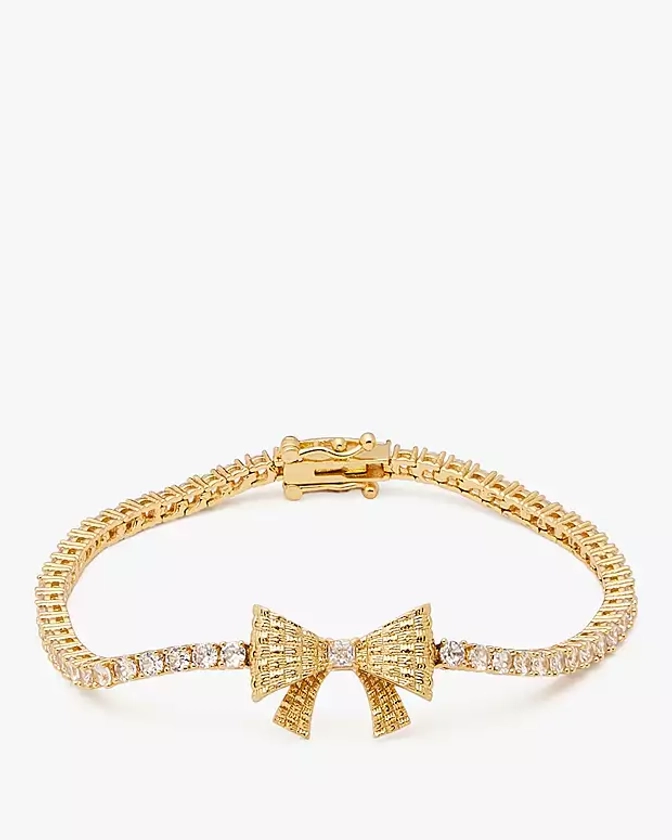 Wrapped In A Bow Tennis Bracelet | Kate Spade New York