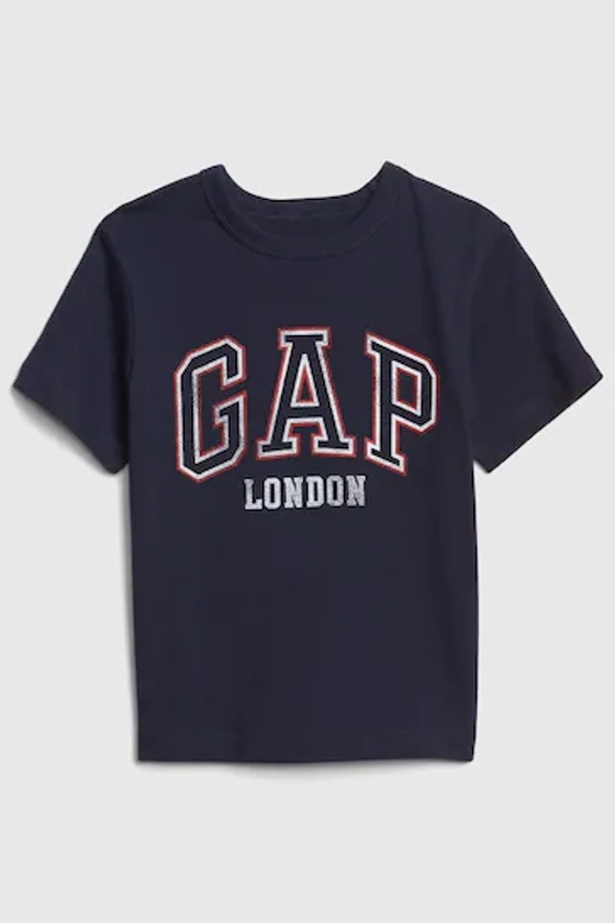 Buy Gap Dark Blue Logo Graphic Logo Short Sleeve Crew Neck T-Shirt (Newborn-5yrs) from the Next UK online shop