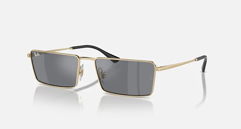 Les lunettes de soleil EMY BIO-BASED en Or et Gris foncé Argent Flash - RB3741 | Ray-Ban® FR
