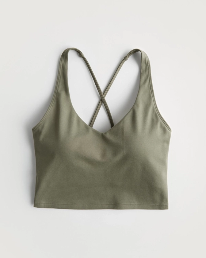 Women's Gilly Hicks Go Recharge Strappy Longline Tank | Women's Activewear | HollisterCo.com