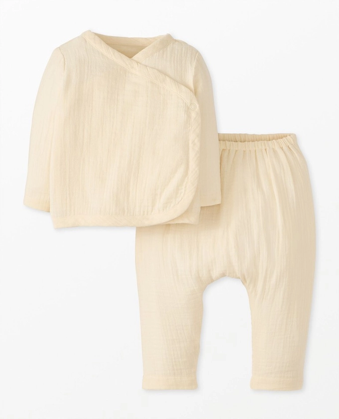 Baby Muslin Crossover Top & Pants Set | Hanna Andersson