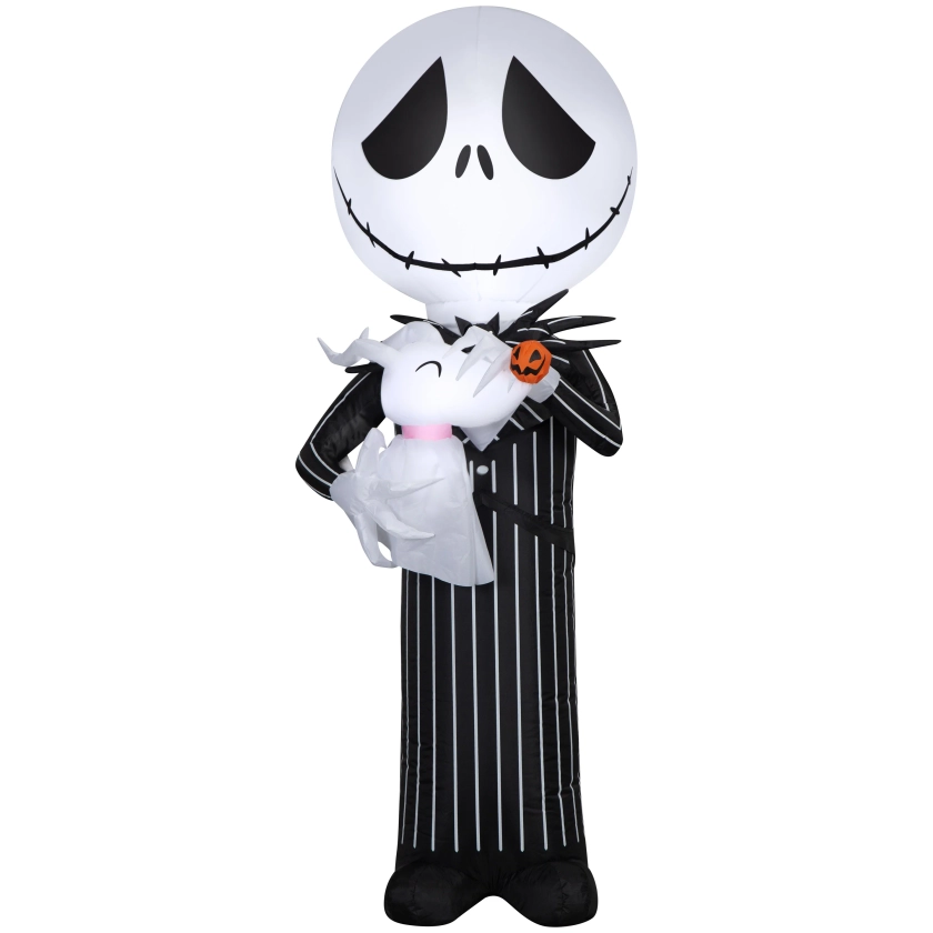 Disney Halloween Jack Skellington Airblown Yard Inflatable, 5'