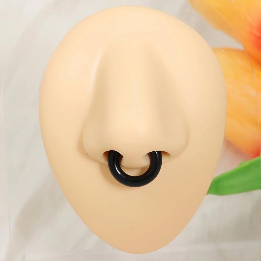 1pc Exaggerated c-Shaped Non-Piercing Nose Ring Fake Piercing Non-Piercing Ear Bone Clips For Men Ear Cuff Earrings