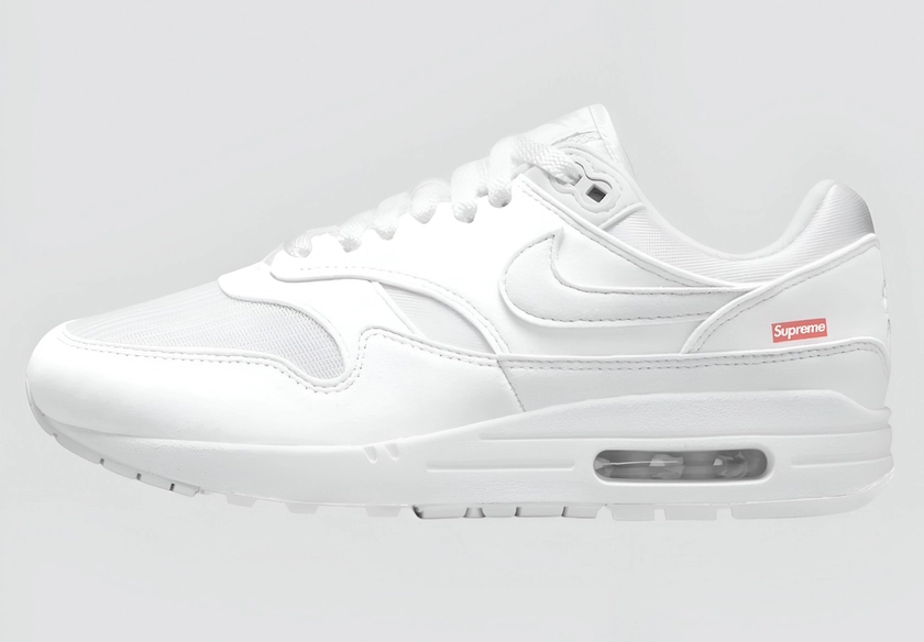Supreme x Nike Air Max 1 '87 "White" Releases Spring 2025
