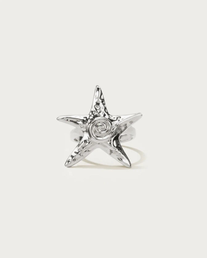 Silver Starfish Ring | En Route Jewelry | En Route Jewelry