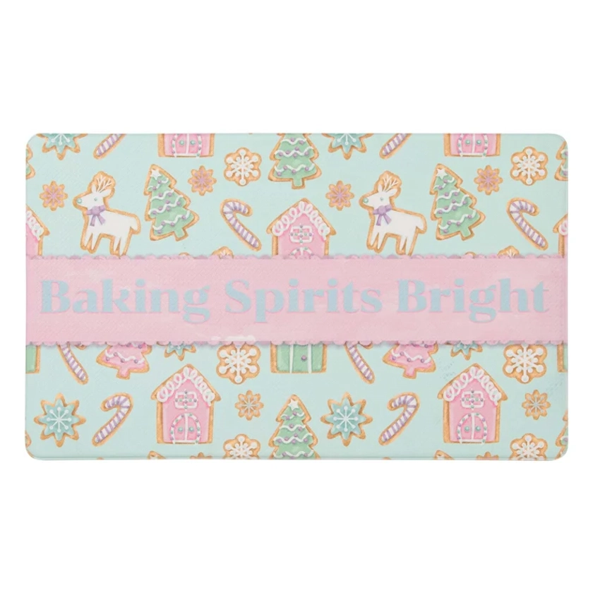 Mrs. Claus' Bakery Baking Spirits Bright Kitchen Mat, 18x30